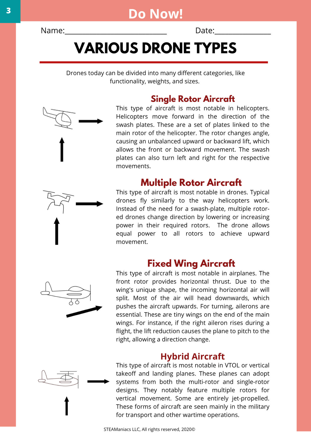 STEAManiacs Drones Workbook 4